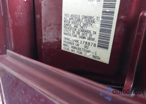 2011 Nissan Altima 2.5 S из США, поврежденный, VIN 1N4AL2APXBC178878